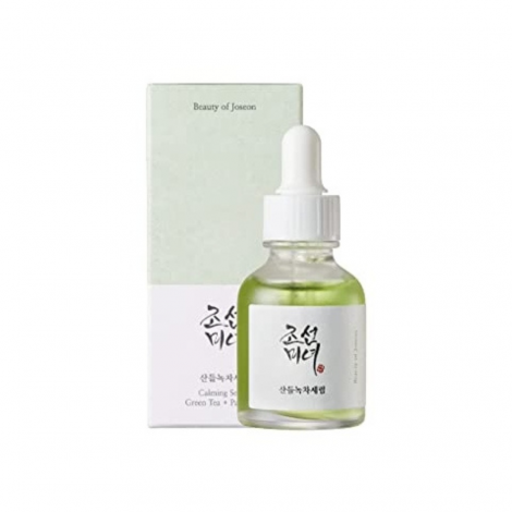 Calming serum Green tea + Panthenol 30ml - kojące serum do twarzy z ekstraktem z zielonej herbaty i pantenolem