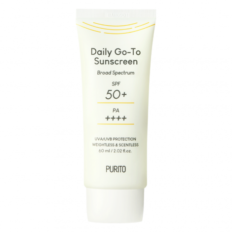 PURITO Daily Go-To Sunscreen SPF 50+ PA++++, Codzienny krem przeciwsłoneczny, 60ml