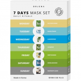 7 Days Mask Set Daily Rituals, 7 x 23ml - Zestaw masek w płachcie na 7 dni