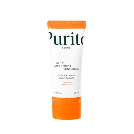 PURITO SEOUL Daily Soft Touch Sunscreen SPF 50+ PA++++, Wysokowydajny krem przeciwsłoneczny SPF50+ PA++++, 60 ml
