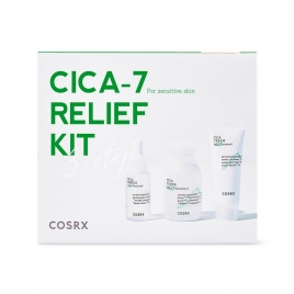 COSRX - CICA-7 Relief Kit 3 step - zestaw 3 mini produktów do pielęgnacji twarzy
