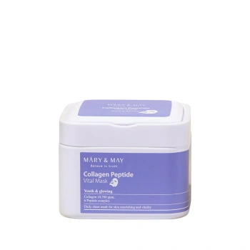 Mary&May - Collagen Peptide Vital Mask - 30ea - Zestaw 30 Maseczek do Twarzy o Działaniu Ujędrniającym