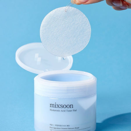 MIXSOON - Hyaluronic Acid Toner Pad, 80 szt - nawilżające płatki tonizujące do twarzy
