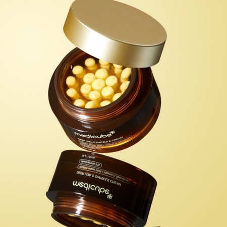Medicube - Deep Vita C Capsule Cream - 55g - Rozjaśniający Krem Do Twarzy