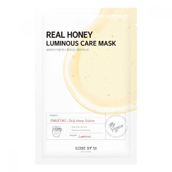 SOME BY MI - Real Honey Luminous Care Mask, 20g - odżywcza maska w płachcie