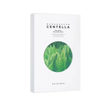 SKIN1004 - Madagascar Centella Tea-Trica Relaxing Mask - 24ml - Łagodząca Maska w Płachcie z Ekstraktem z Drzewa Herbacianego - Zestaw 5 Maseczek