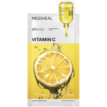 MEDIHEAL - Vitamin C Essential Mask Clear Toning, 24 ml - maska do twarzy w płachcie z witaminą C