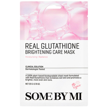 SOME BY MI - Real Glutathione Brightening Care Mask, 20g - rozjaśniająca maska w płachcie