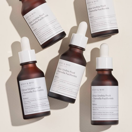 Mary&May - Citrus Unshiu + Tremella Fuciformis Serum - Rozjaśniające Serum Do Twarzy - 30ml
