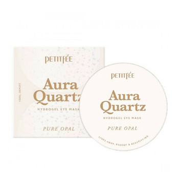 Petitfee - Aura Quartz Hydrogel Eye Mask Pure Opal, 40 szt. - hydrożelowe płatki pod oczy