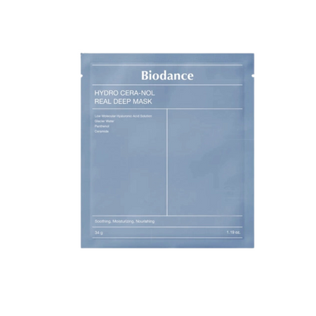Biodance - Hydro Cera-nol Real Deep Mask - Nawilżająca Maska Kolagenowa do Twarzy - Zestaw 4szt/34g
