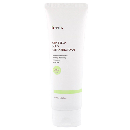 iUNIK - Centella Mild Cleansing Foam - 120ml - Delikatna Pianka do Mycia Twarzy