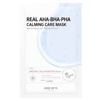 SOME BY MI - Real Aha Bha Pha Calming Care Mask, 20g - wygładzająca maska w płachcie