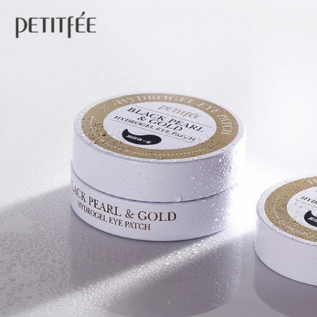 Petitfee - Black Pearl & Gold Hydrogel Eye Patch - Hydrożelowe Płatki Pod Oczy - 60 szt.