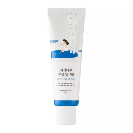 Round Lab - Birch Juice Moisturizing Sun Cream SPF50+ PA++++ - Krem Przeciwsłoneczny - 50ml