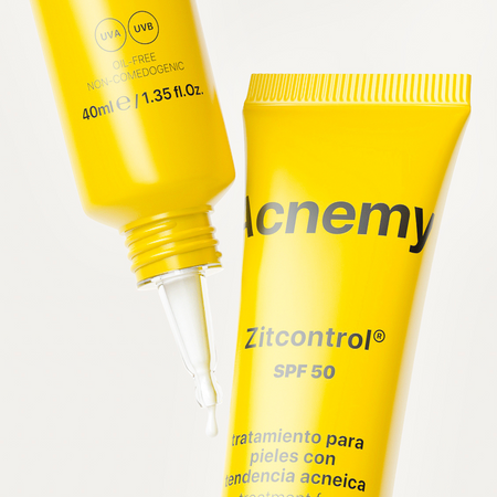 Acnemy - Zitcontrol SPF 50 - Krem Przeciwsłoneczny Do Skóry Trądzikowej, 40ml