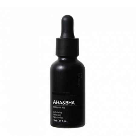 THE POTIONS Black Line (AHA BHA), Serum z kwasami AHA BHA, 30ml