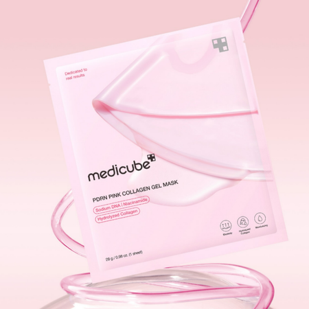 Medicube - PDRN Pink Collagen Gel Mask - Zestaw 4szt/28g - Ujędrniająca Maska Do Twarzy