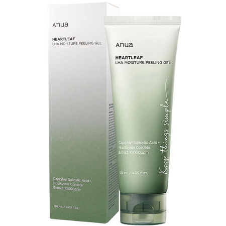 Anua - Heartleaf LHA Moisture Peeling Gel, 120ml - żel peelingujący