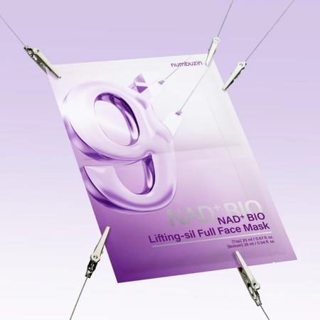 Numbuzin - No.9 NAD Bio Lifting Full Cover Facial Mask - Liftingująca Maseczka w Płachcie - Zestaw 4 sztuk