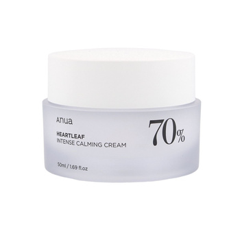 Anua - Heartleaf 70% Intense Calming Cream - Intensywnie Kojący Krem Do Twarzy, 50ml