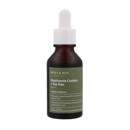 Mary&May - Houttuynia Cordata +Tea Tree Serum - Serum Do Twarzy o Działaniu Kojącym i Normalizującym Wydzielanie Sebum - 30ml