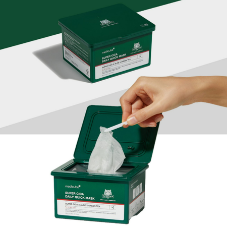 Medicube - Super Cica Daily Quick Mask - 30ea - Zestaw Łagodzących Maseczek Do Twarzy
