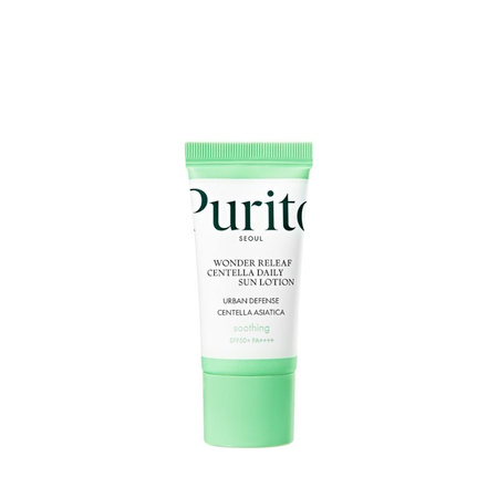 Uszkodzone opakowanie - PURITO SEOUL Wonder Releaf Centella Daily Sun Lotion SPF 50+ PA++++, Ultralekki krem przeciwsłoneczny SPF50+ PA++++, 15 ml