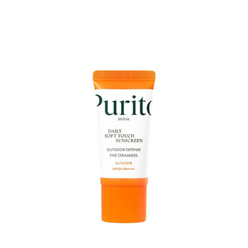 PURITO SEOUL Daily Soft Touch Sunscreen SPF 50+ PA++++, Wysokowydajny krem przeciwsłoneczny SPF50+ PA++++, 15 ml