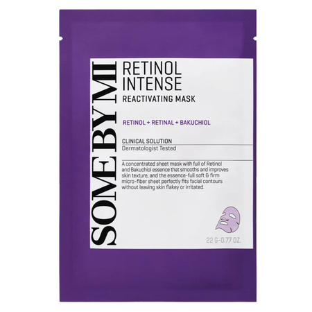 Some By Mi - Retinol Intense Reactivating Mask - Przeciwstarzeniowa Maska W Płachcie Z Retinolem, 22g