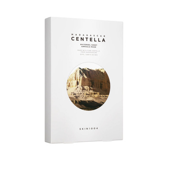 SKIN1004 - Madagascar Centella Watergel Sheet Ampoule Mask - 25ml - Hydrożelowa Maska w Płachcie z Wąkrotą Azjatycką z Madagaskaru - Zestaw 5 Maseczek