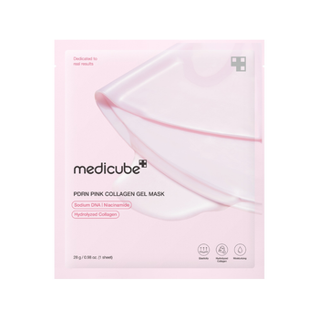 Medicube - PDRN Pink Collagen Gel Mask - 28g/1szt - Ujędrniająca Maska Do Twarzy