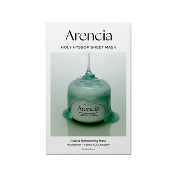 Arencia - Holy Hyssop Sheet Mask - 27ml - Nawilżająca Maseczka w Płachcie