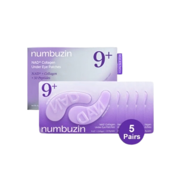 Numbuzin - No.9 NAD Collagen Under Eye Patches - 5 Par - Kolagenowe Płatki Pod Oczy