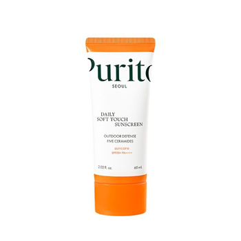 PURITO SEOUL Daily Soft Touch Sunscreen SPF 50+ PA++++, Wysokowydajny krem przeciwsłoneczny SPF50+ PA++++, 60 ml