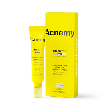 Acnemy - Zitcontrol SPF 50 - Krem Przeciwsłoneczny Do Skóry Trądzikowej, 40ml