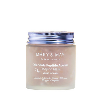 Mary&May - Calendula Peptide Ageless Sleeping Mask - 110g - Łagodząco-ujędrniająca Maska Na Noc